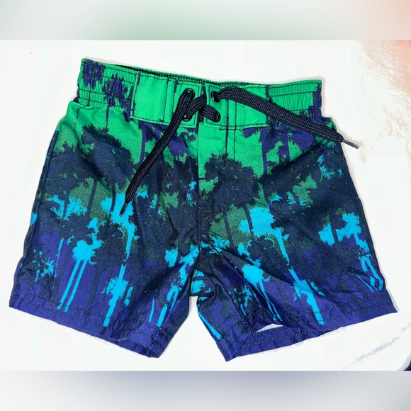 • Swim Trunks — Cat & Jack, Old Navy, Primark • (3) boys Swim Bottoms - 0-3 mos - Picture 2 of 4